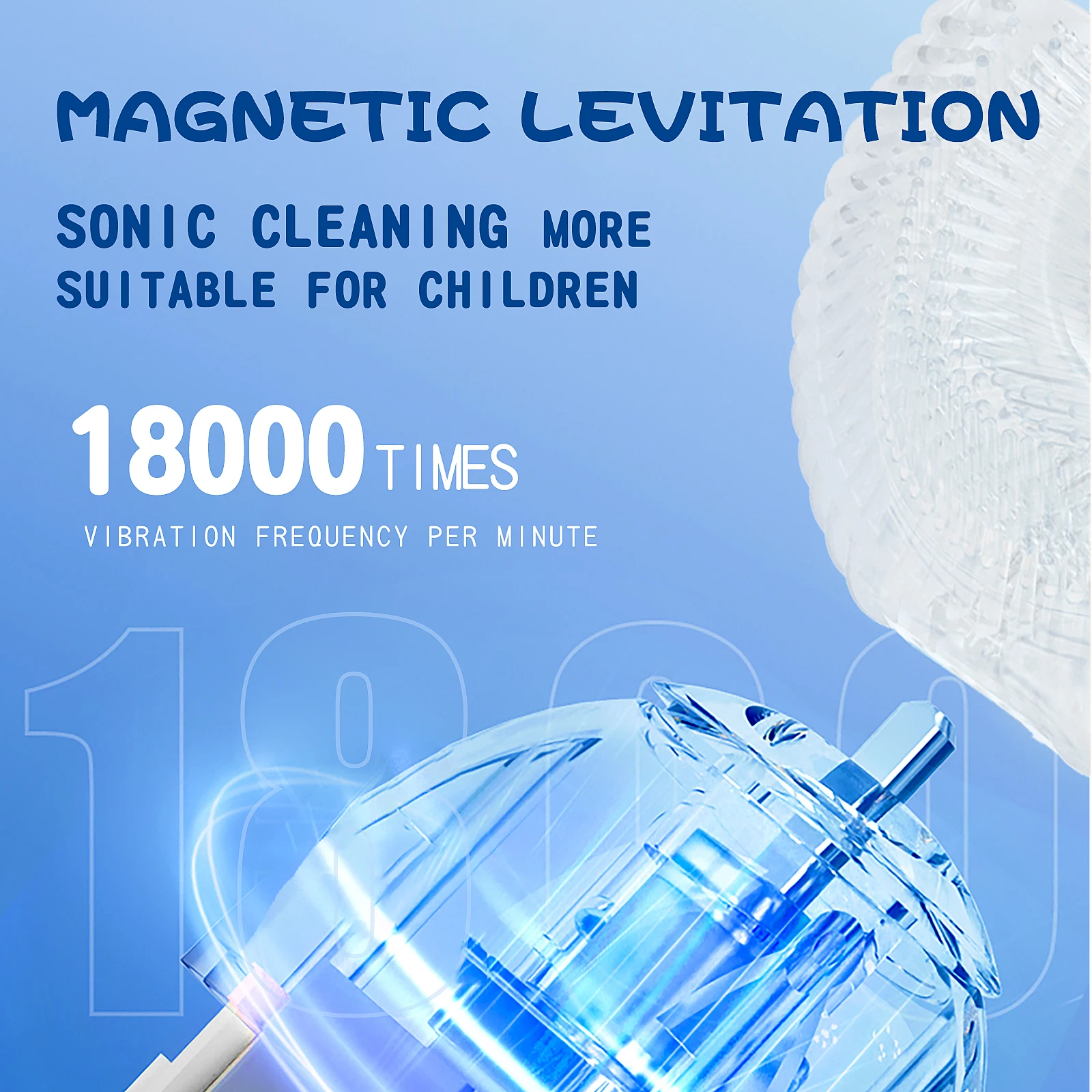 DYCROL High Quality Baby Ultrasonic Electric Tooth Brush 360 U Shape Silicone Smart Toothbrush With Replacement Head For Kids