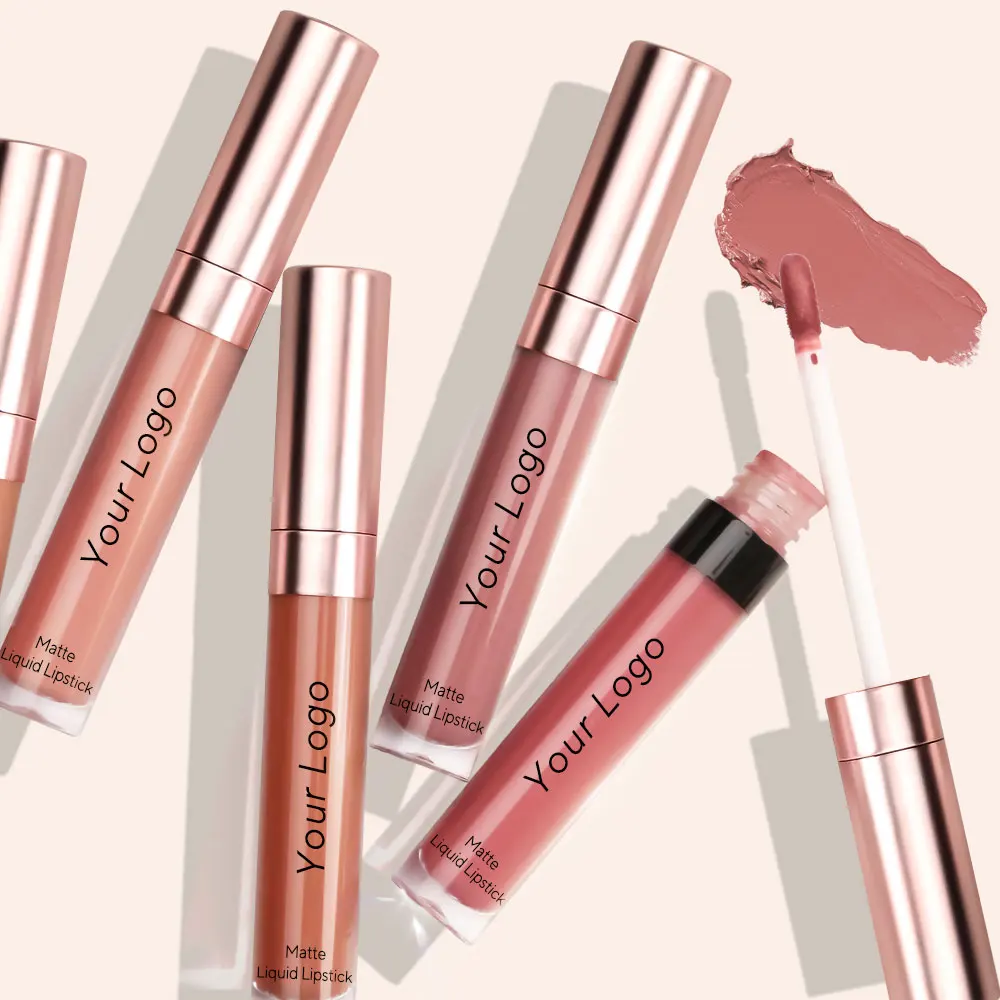 AURORA Makeup Set Velvety Long Lasting High Pigmented Nude Waterproof Matte Lip Gloss Kit Girls Women Liquid Lipstick LOW MOQ