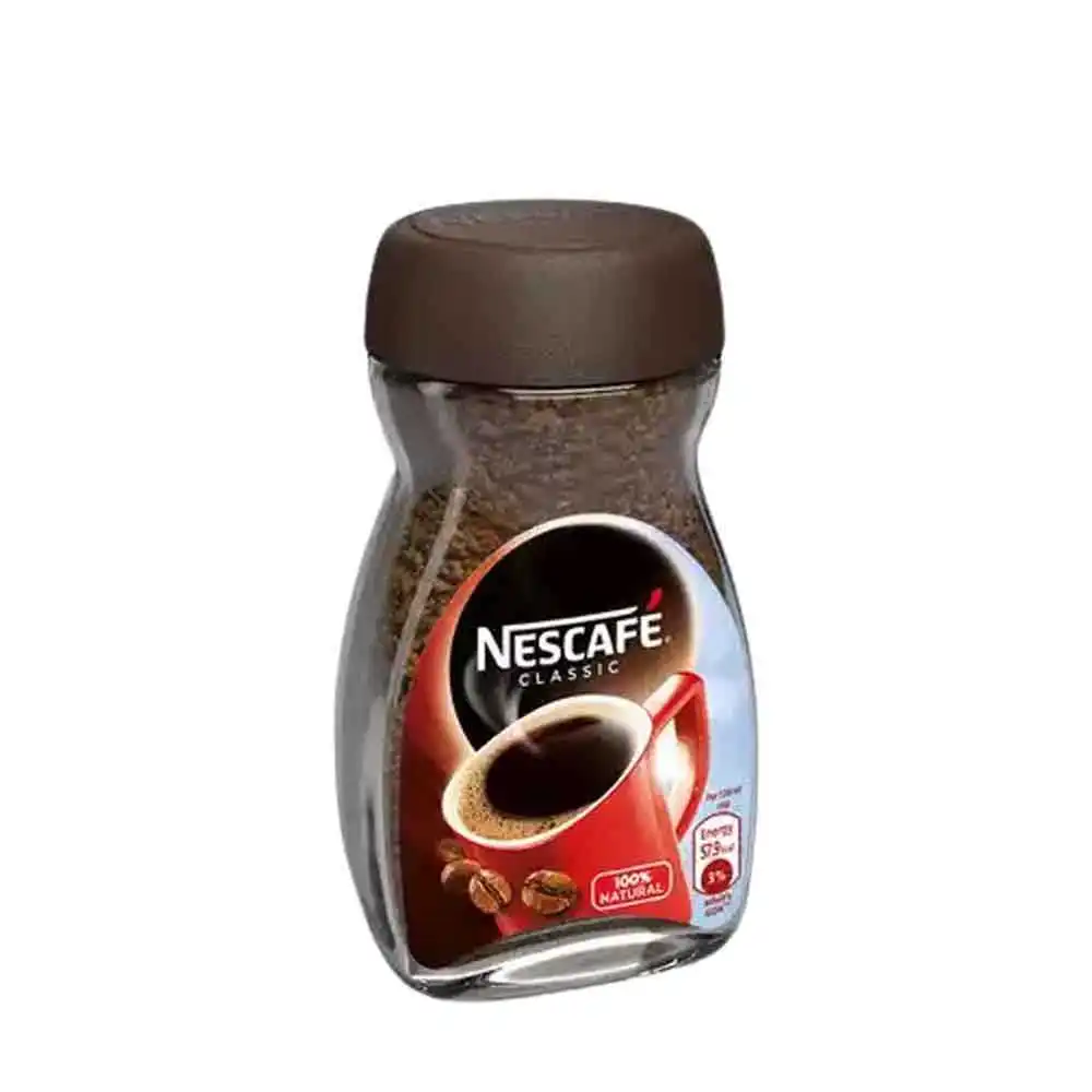 Nescafe Классическая банка для растворимого кофе 200 г с бесплатным стаканом кафе и пробкой чистый натуральный кофейный порошок богатый сливочный вкус