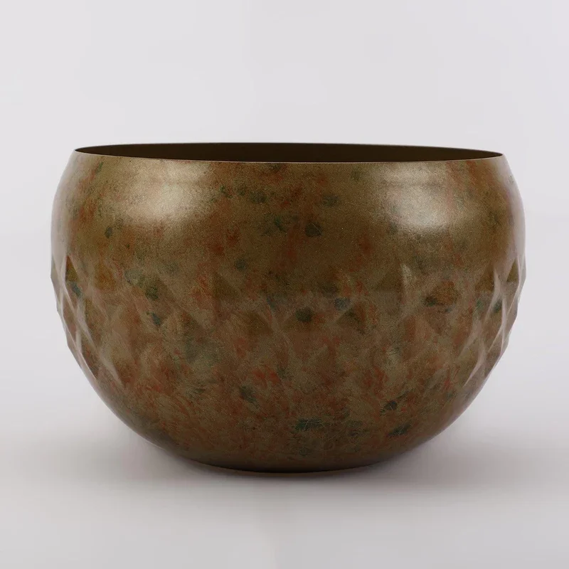 METAL DOUBLE BOWL PLANTER WITH STAND New Design Modern Planter