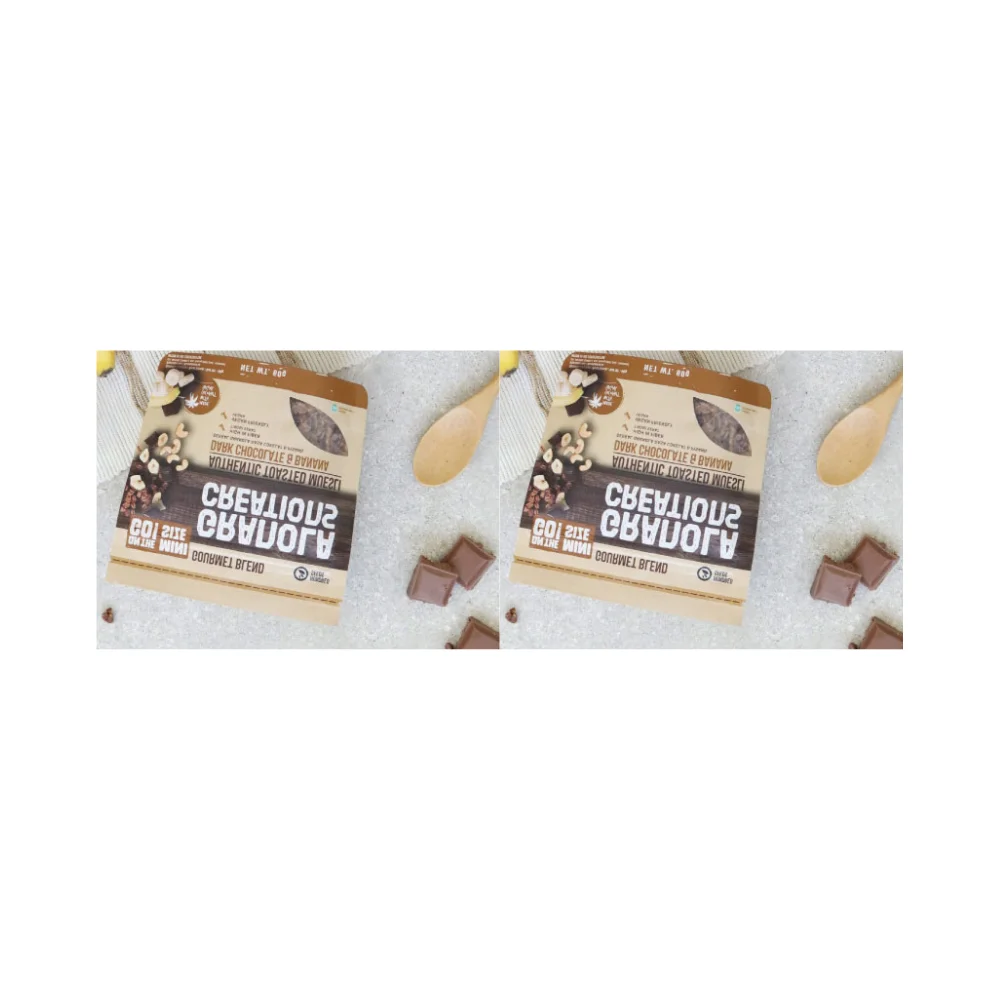 Popular Buyer demand Grains Product Natural Breakfast Cereal Coconut/Grain/Nut/Oat 60g Dark Chocolate & Banana Granola Creations