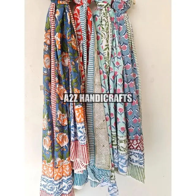Wholesale Lot of Sarong Indian Handmade Block Print Pario Women Beach Wear Light Weight Bikini Cover up Scarf