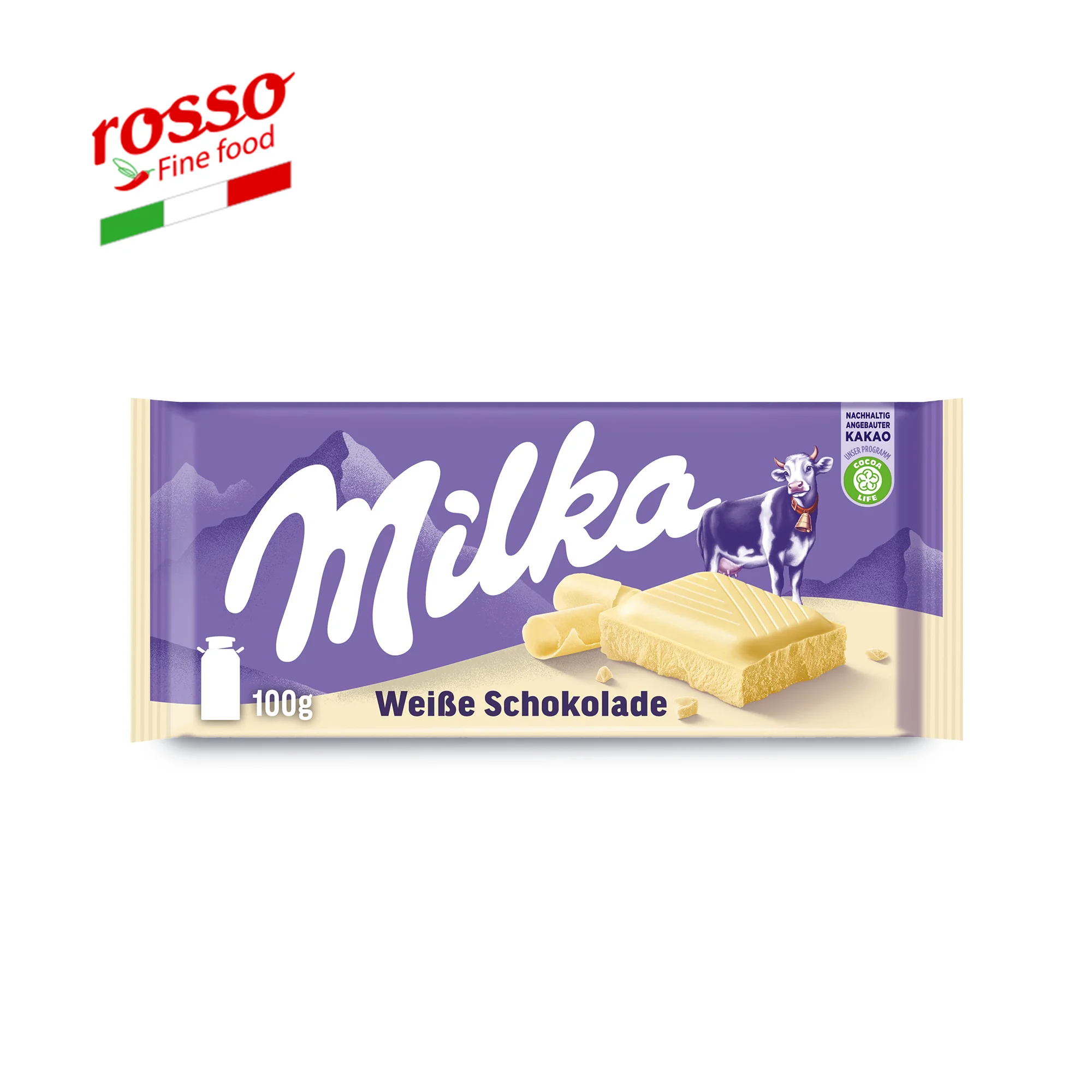 Лучший молочный шоколад MILKA White 100 г батончиков 100% альпийского молока для продажи и экспорта