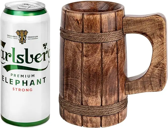 Modern Style wooden coffee mug Eco-friendly Beer wine mango wooden cup for coffee tea mug at Reasonable Price