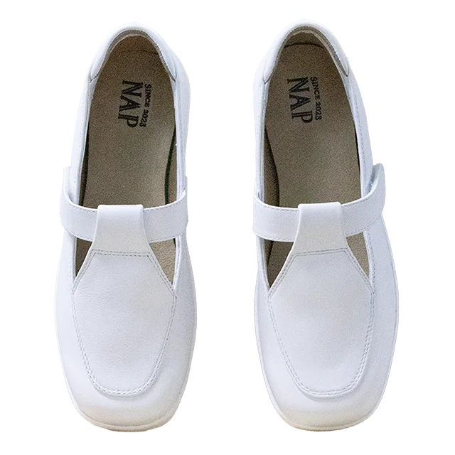 Soft, Comfortable Insoles,  High Quality Nurse Shoes, Genuine Leather,  Made in Thailand