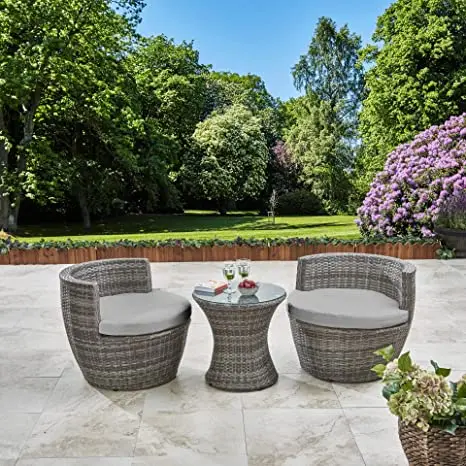 Полиротанговый кофейный набор/Современный Высококачественный уличный набор садовая ротанговая мебель/Лидер продаж полиротанговая мебель