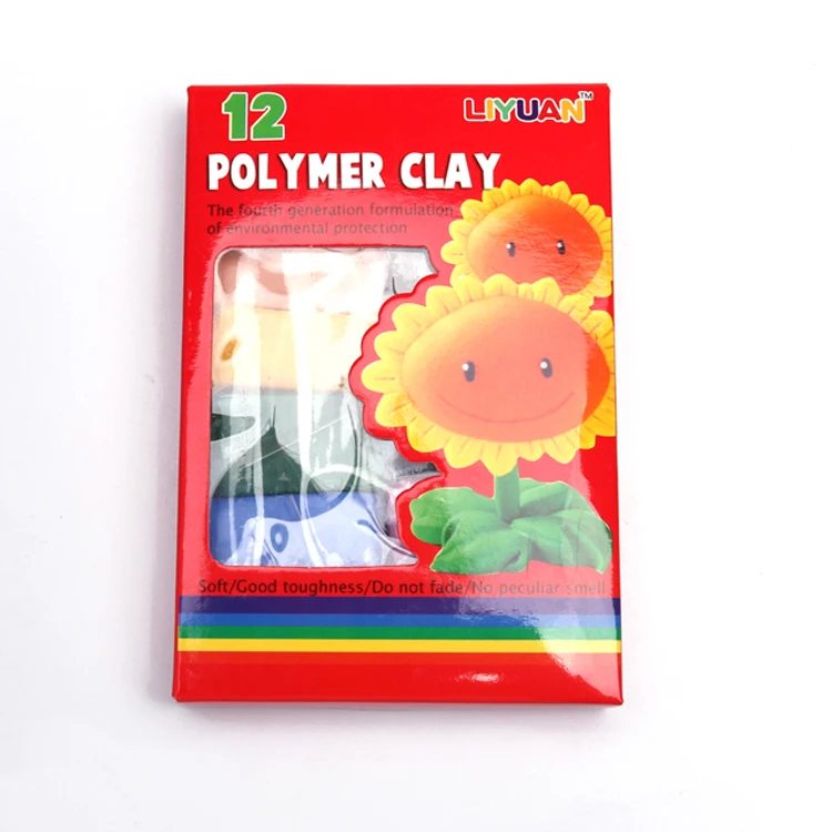12 Colors Factory Wholesale Kid Custom Educational Polymer Clay Set