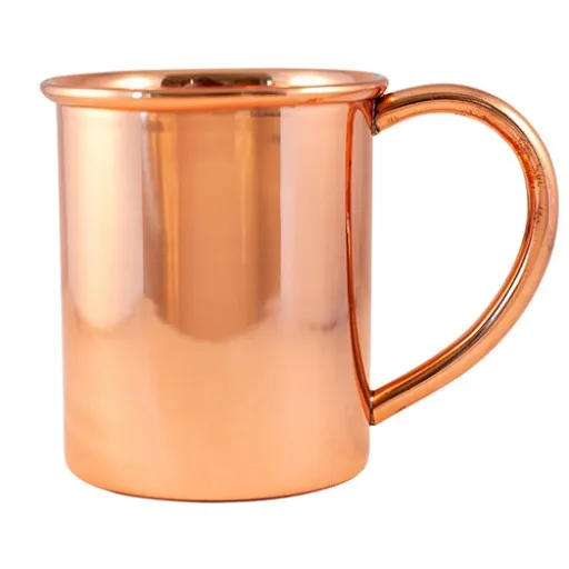 Hottest Copper Metal Tableware Beer Mugs Tankard With Brass Handle Moscow Mule Mugs