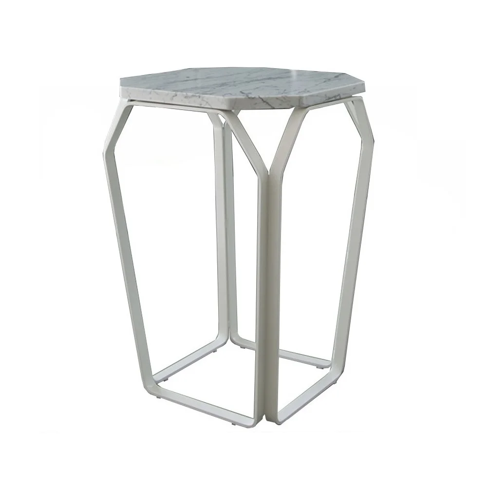 Marble Top Premium Design Metal Base Center Table Superfine Quality Round Shape Coffee Table With Heavy Base