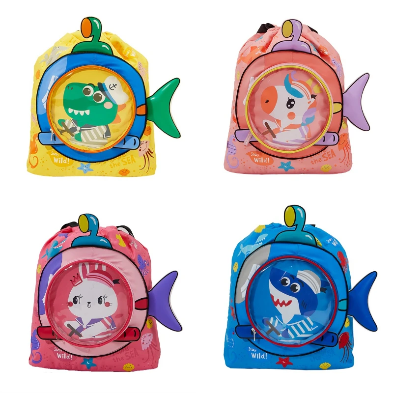 KOCOTREE Good Quality Kids Cartoon Printing Waterproof Wet And Dry Separation Swimming Bags