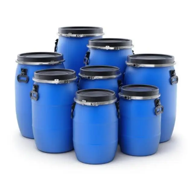 60 L Plastic Blue Open Top Barrel Keg/Plastics30L 120L 200 Litre 48 Gallon Plastic Drum Barrel