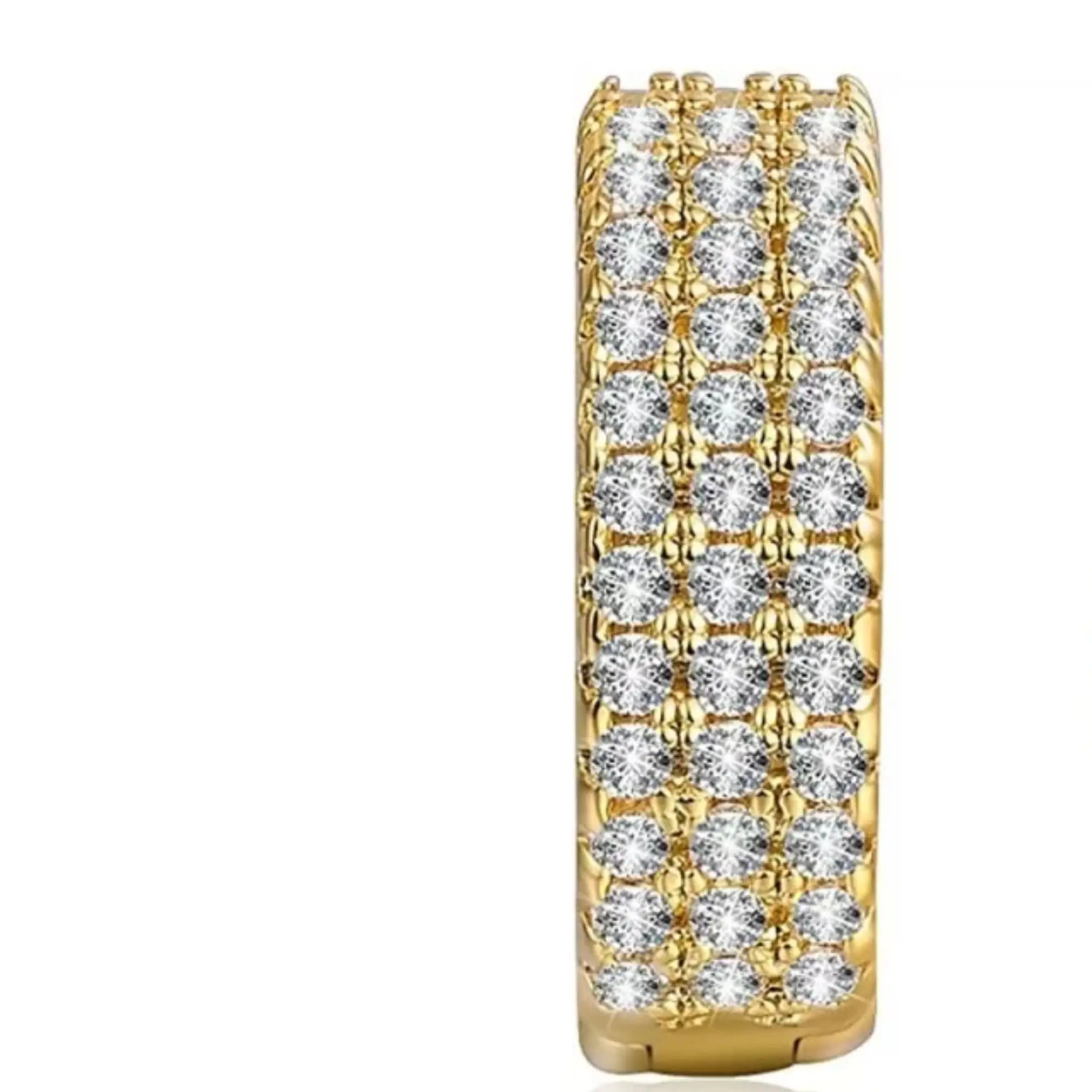 Man Made Diamond Hoop Jewelry Earrings Set Lab Grown Diamond Non Certified CVD Polished Diamond Direct From Manufacturer