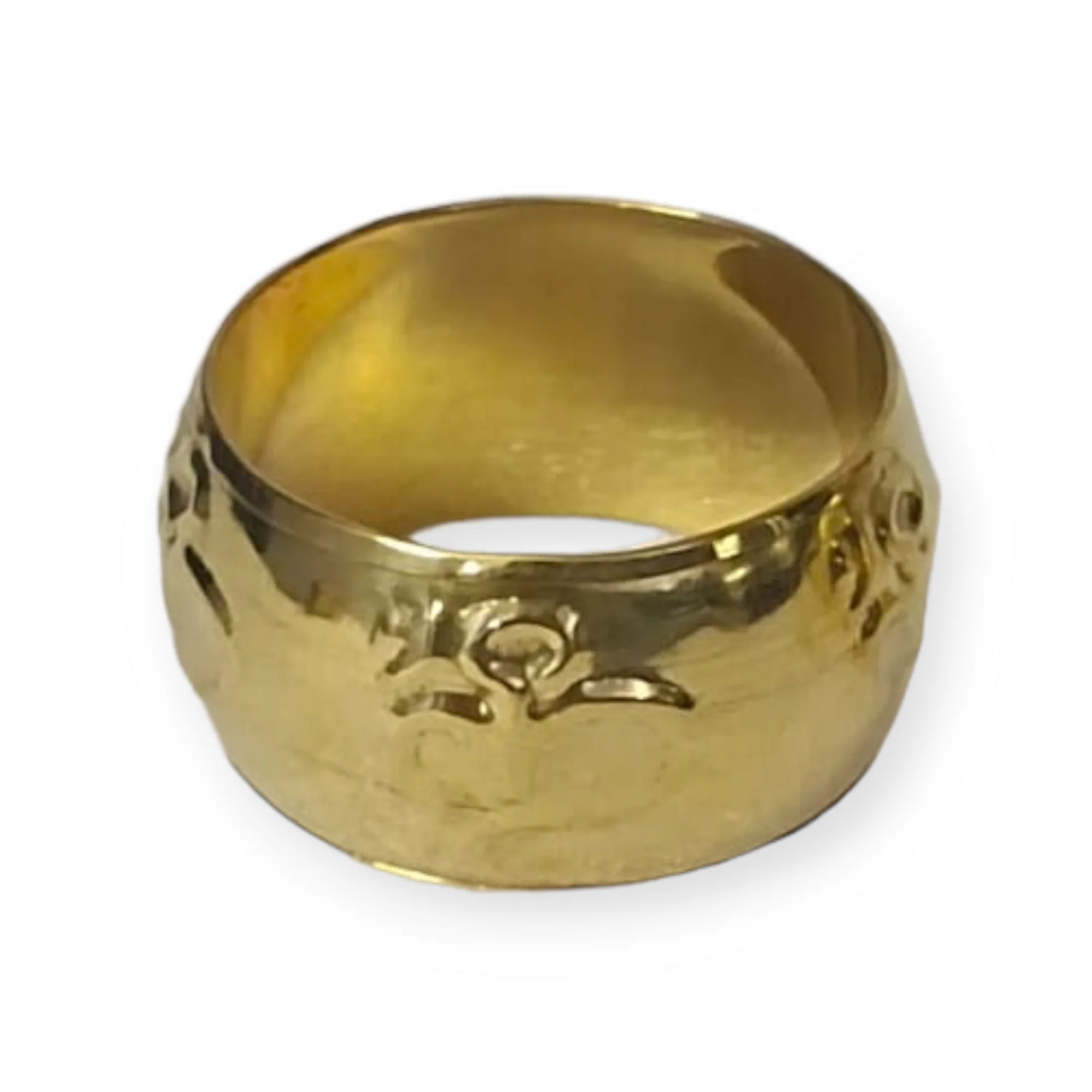 Luxury Opulent Brass Napkin Ring High Quality Handcrafted Indian Kitchenware Tissue Holder Wedding Table Decoration Flower