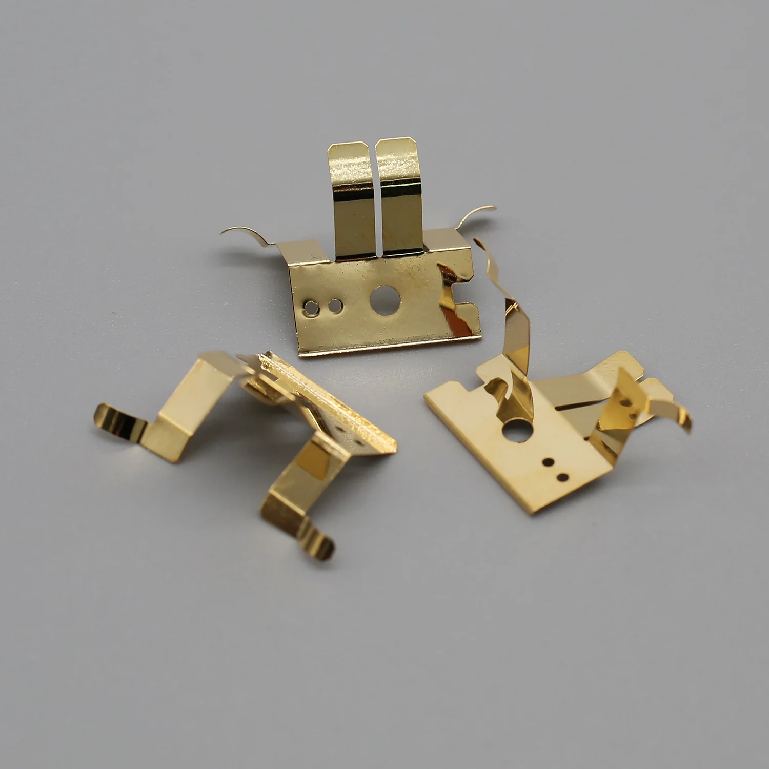 BOSI Custom Brass Copper Battery Clip Leaf Spring Electrical Contact