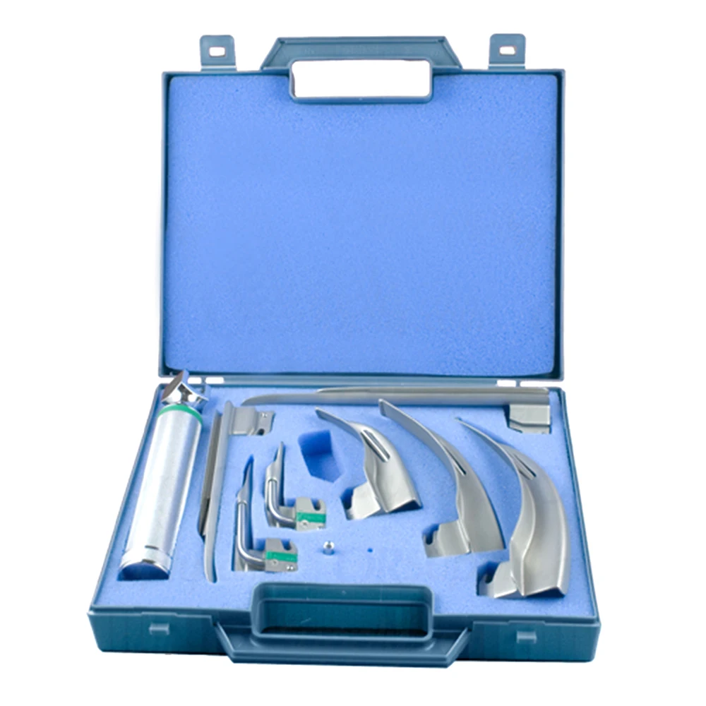 Disposable Handle ENT Diagnostic Single Use Miller Laryngoscope Macintosh Laryngoscope blades conventional laryngoscope set