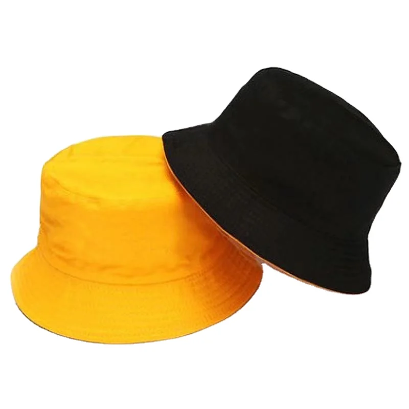 High Quality Custom Bucket Basin Hats Cotton Sun Hat Unisex  Hip Hop Outdoor Travel Bucket Hat For Men