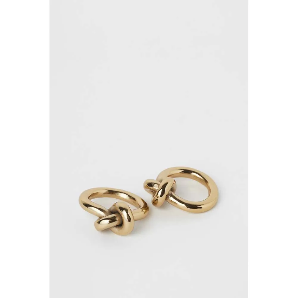 Knotted Design Napkin Ring Hot Sell Simple Holders for Christmas Metal Alloy Monogrammed Rings