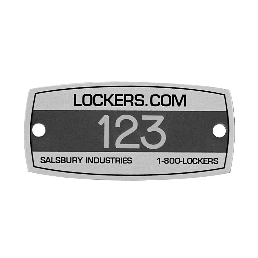 custom metal hotel room number adhesive plate table number sticker locker number tag
