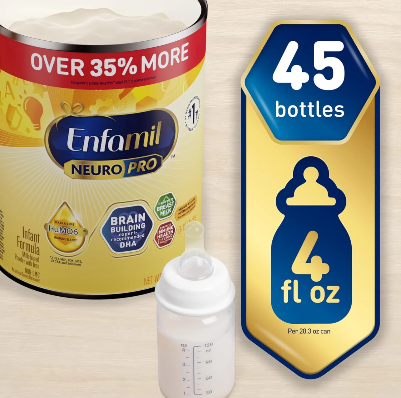 High On Demand  Enfamil NeuroPro Baby Formula, Milk-Based Infant Nutrition, Expert-Recommended Brain-Building Omega-3 DHA