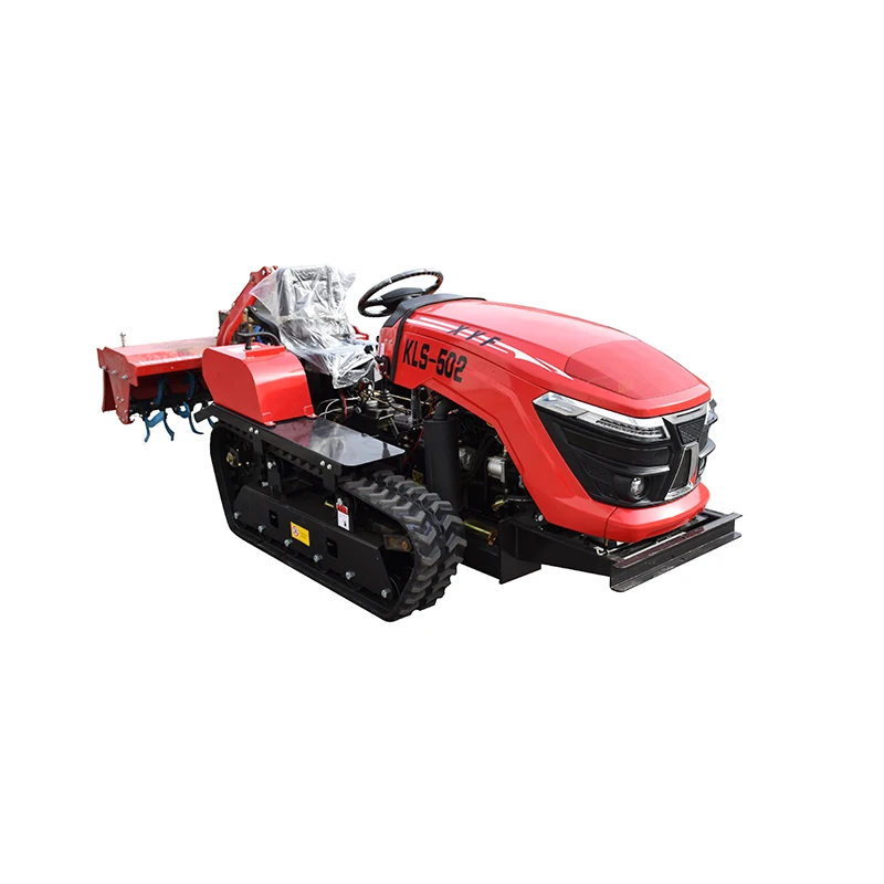 J- W Crawler Tractor 25Hp 35HP 50HP 80HP Small La-wn Mower Tractor Garden Farm Mini Crawler Tractor