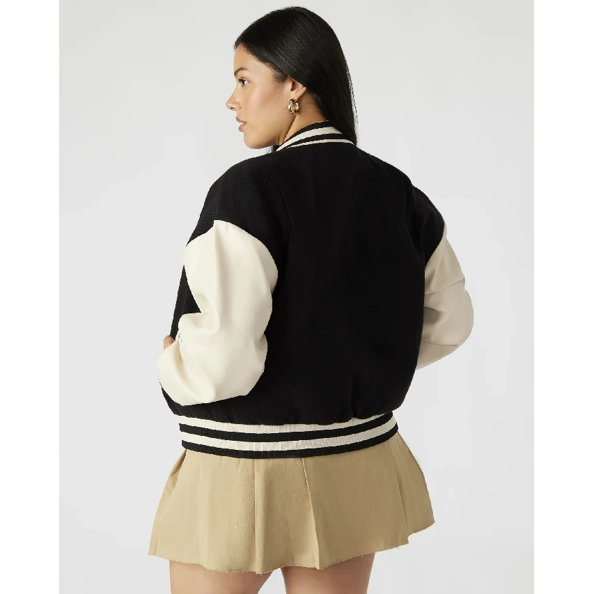 Wholesale Custom Logo Baseball Varsity Jacket Women High Quality Women Varsity Jacket Fall Varsity Jackets