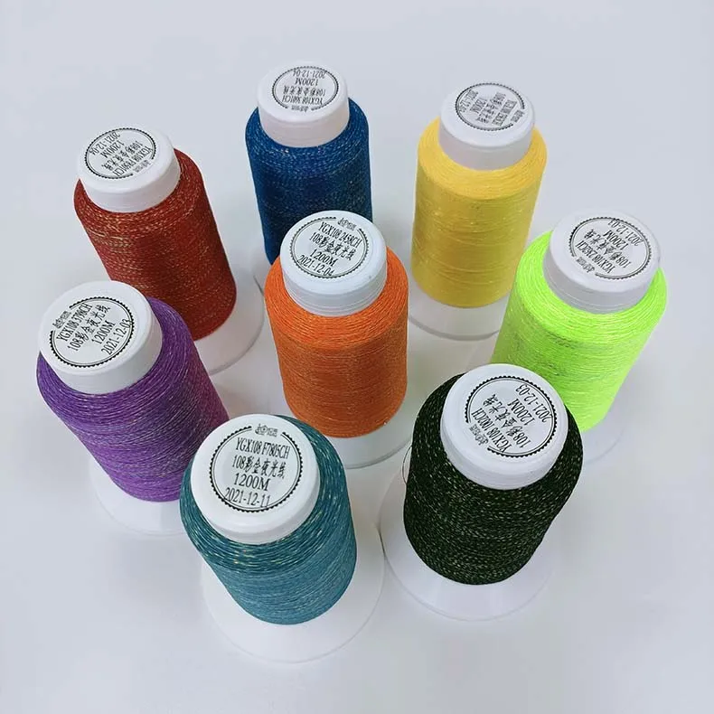 Blue light glow in the dark embroidery thread green light luminous embroidery thread