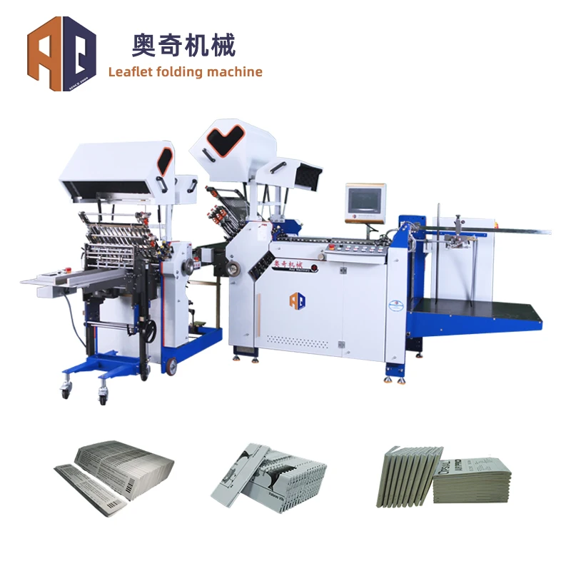 Reliable Quality A3 Pocket Paper Folding Processing Machine with Vertical Stacker for Folded Leaflet Paper Folding Machine