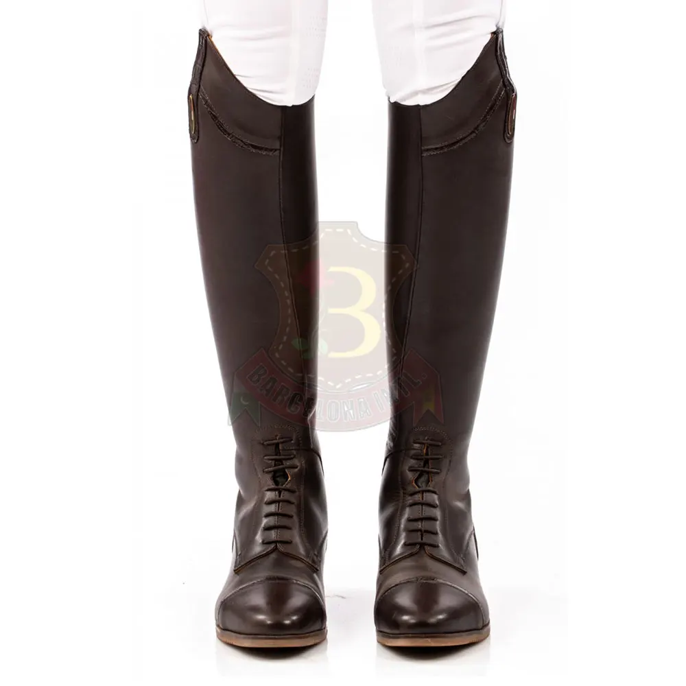 Высококачественные кожаные ботинки для верховой езды, Водонепроницаемые кожаные ботинки для верховой езды с индивидуальным логотипом