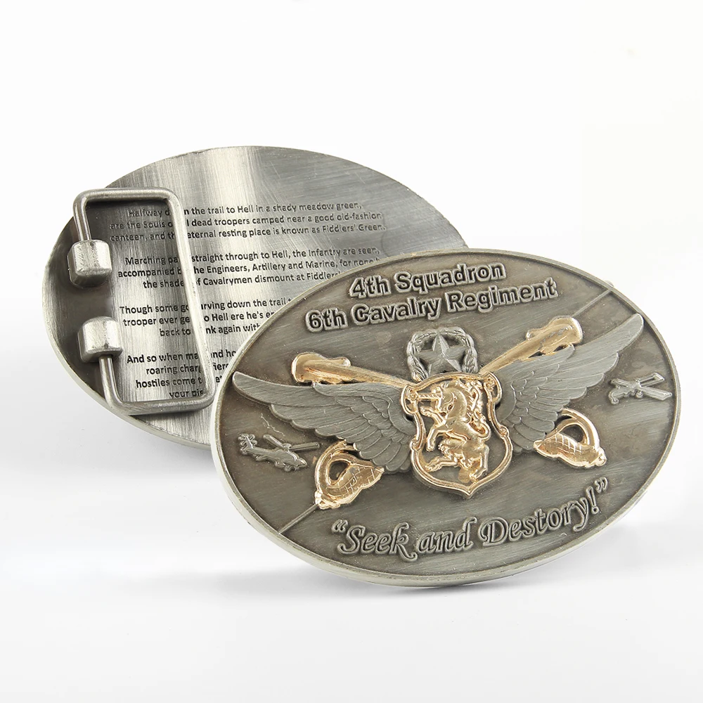 Specially Customized High Quality Belt Buckle 3D Design With Double Plated Color Zinc alloy or Brass Metal Belt Buckle