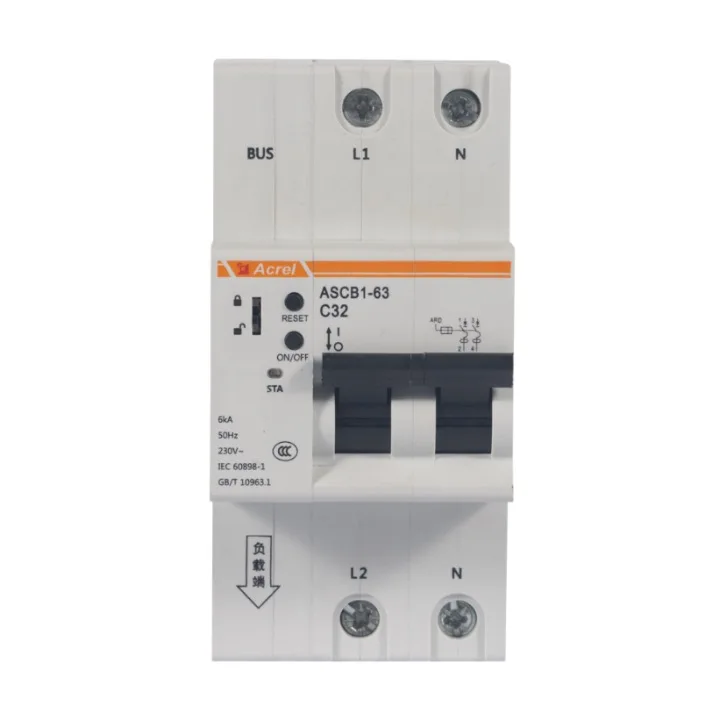Acrel ASCB1 smart circuit breaker 63A remote control voltage current power energy temperature and leakage