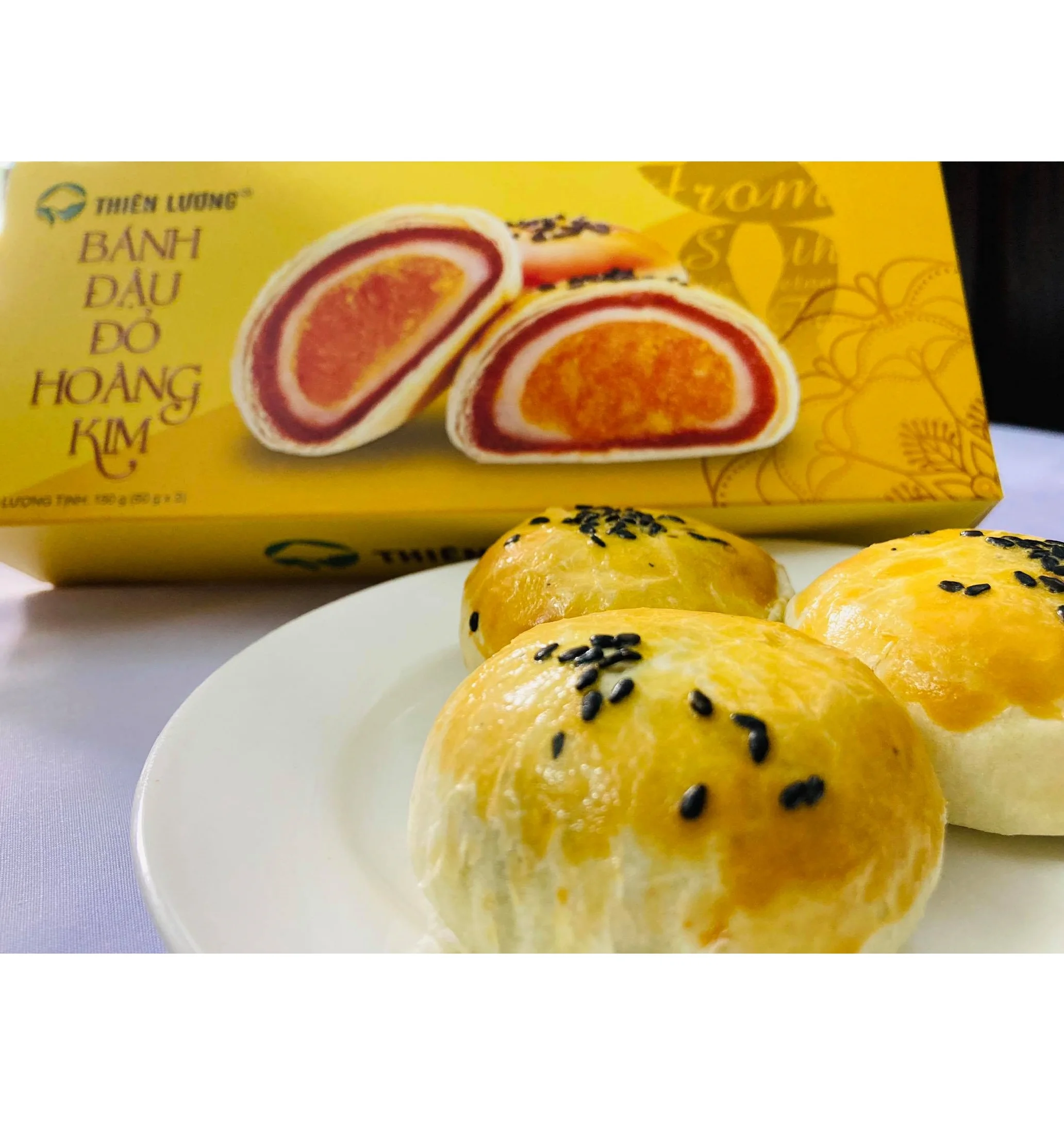 Пищевое сладкое питание Здоровое вкусное для взрослых и детей Низкая минимальная партия недорогая цена Королевский пирог RED BEAN 150 г коробка (50