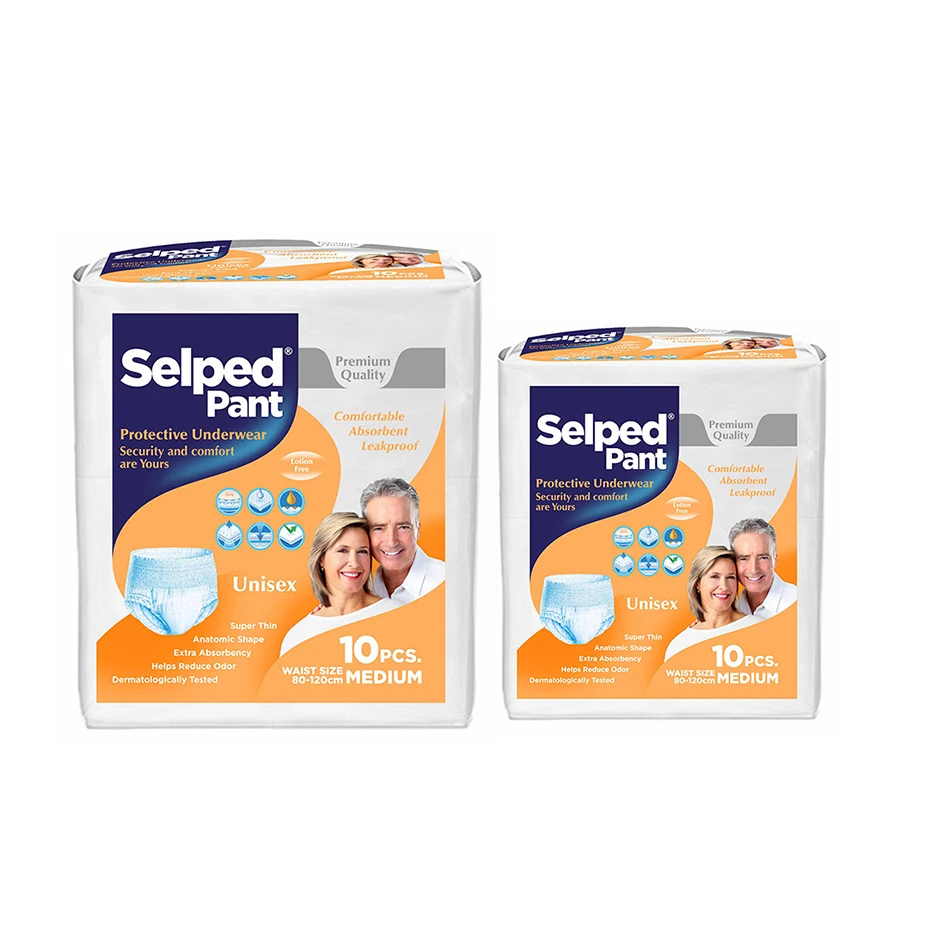 Selped Pant Protective Underwear Comfortable and Soft Unisex Adult Diaper at Factory Price Adult Diaper