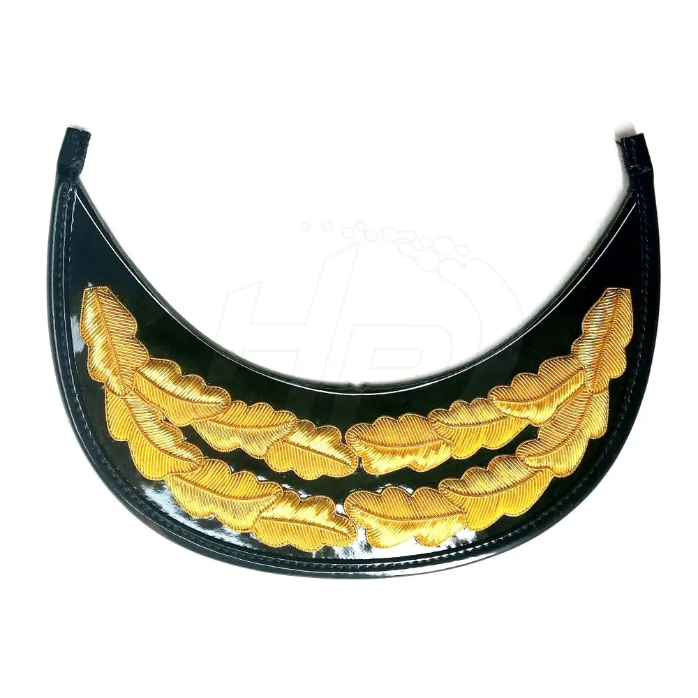 Bullion Visors & Peaks for Peaked Hats Custom Made Bullion Peaks