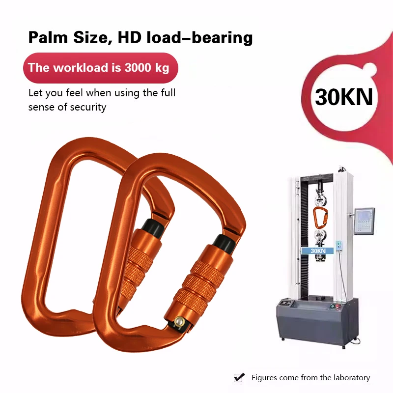 Safe Carabiner D Shaped Climbing Accessories Rock Climb Carabiner Clip Protective Buckle