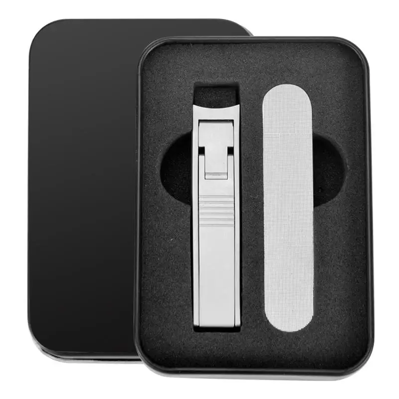 Wholesale Portable Stainless Steel Folding Nail Clippers with Nail File from Nail Cutter Manufacturer