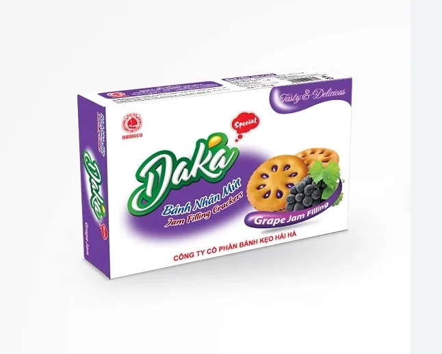 Pineapple Jam filling cracker DAKA OEM and ODM craker with fruit jam from HaiHaCo