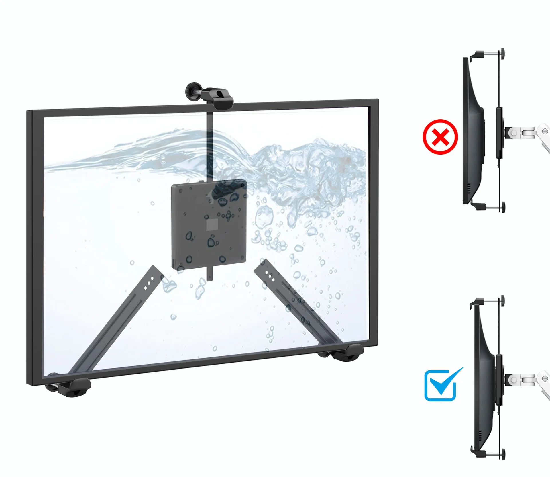 MG New updated VESA Mount Adapter Kit Convert Non VESA Monitor Mounting  Computer Arm Screens