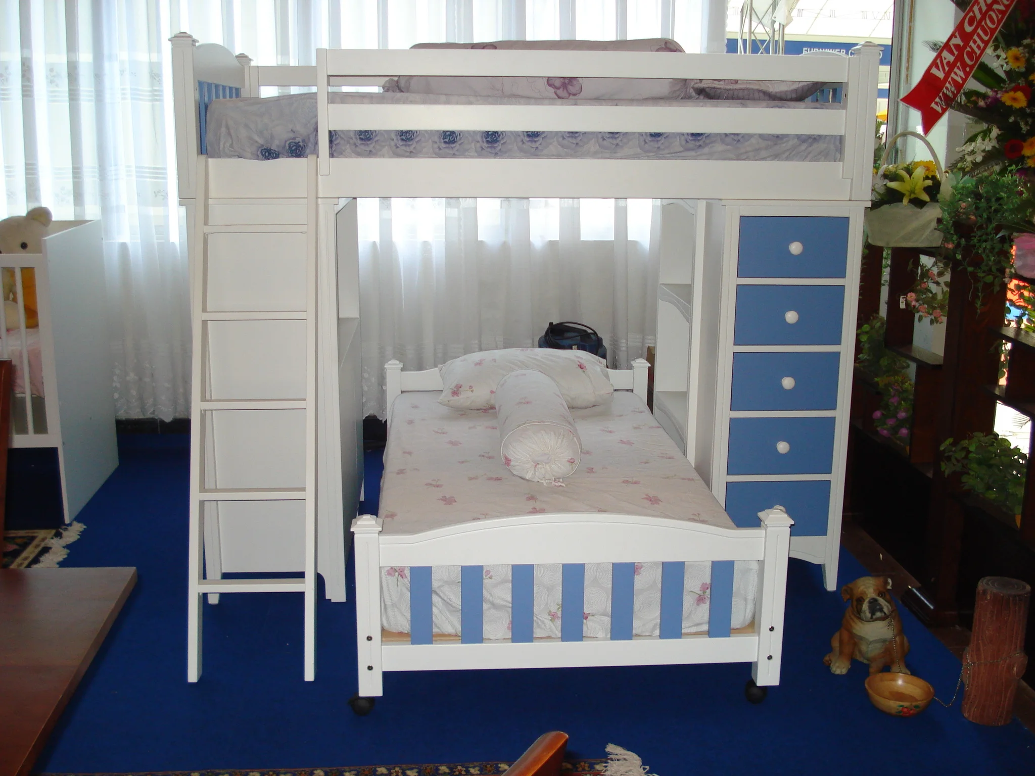 Modern Cosy Double Bed with Drawers Professional Wooden Bedroom Furniture Factory Direct in Viet Nam Metal Beds Ladder Bunk Bed