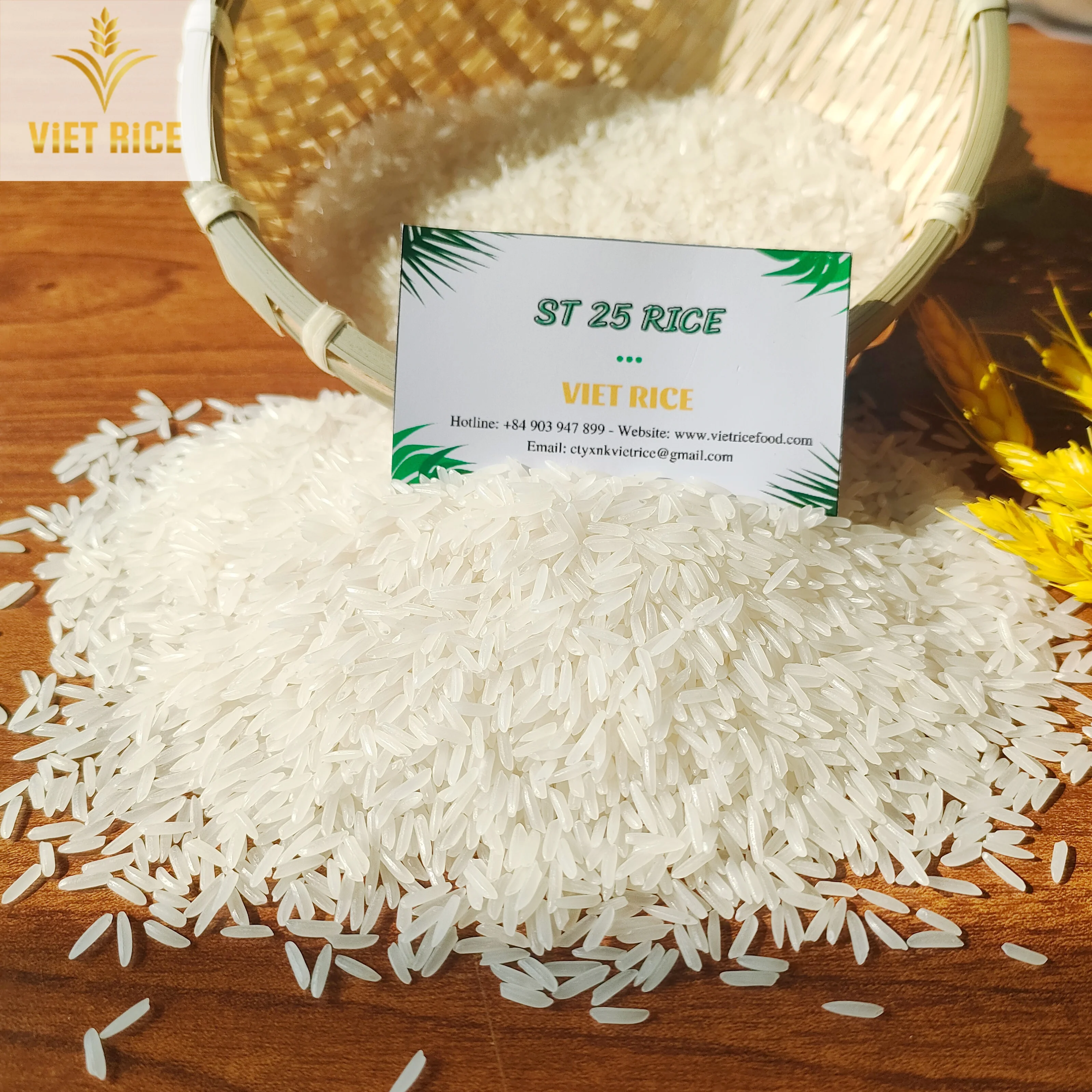 VIETRICE - ST25 RICE 5% BEST RICE RICE GREAT CHOICE FOR CUSTOMERS CONTACT ME FOR BEST PRICE AT THE FACTORY +848294060
