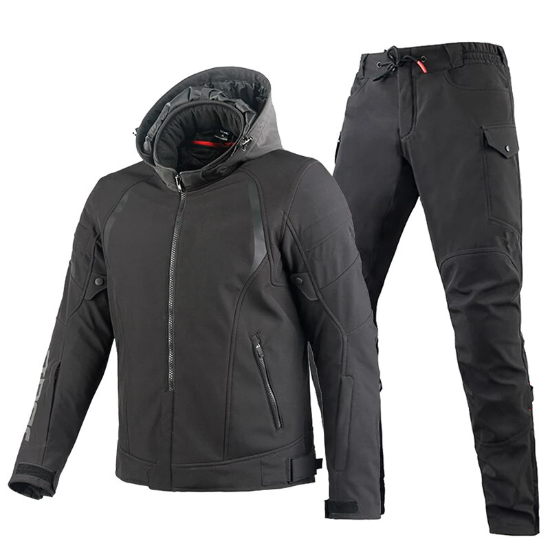 Winter Style Motorcycle Jacket For Men Women Riding Protective Suit Motorcyclist Clothes Size M -5XL Gray Red Green Fs-042126