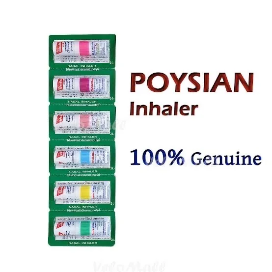 Inhaler Brand Poy- Sian 2 in 1 essential oil from Thailand