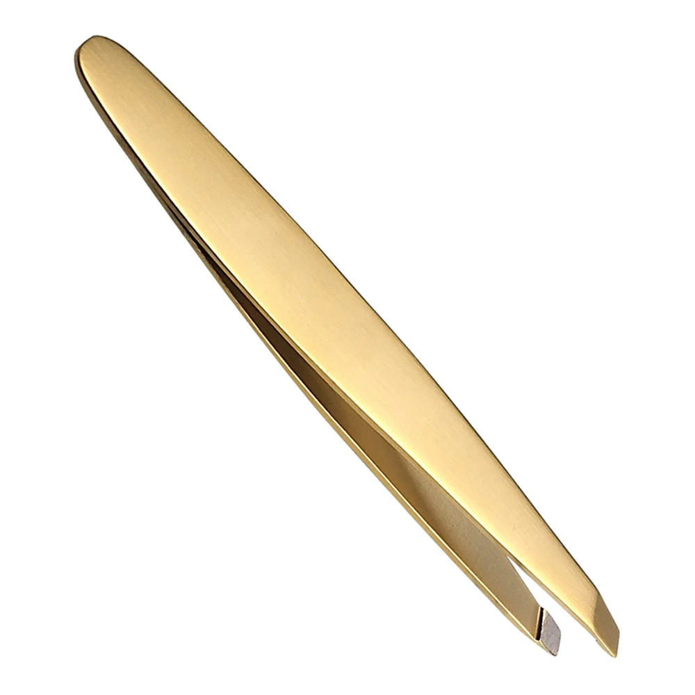 New Design Custom Logo Stainless Steel OEM Eyebrow Tweezers Custom Hair Removal Tweezers Best Beauty Instruments