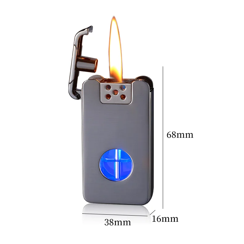 DEBANG Voice-activated ignition lighter 2024 new design Type-C rechargeable kerosene butane lighter with pretty gift box
