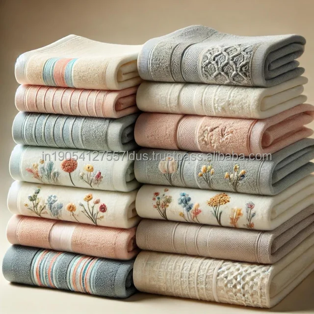 Wholesale Factory Jacquard Dobby 100% Cotton Custom LOGO 35*75cm Face Washcloths and Hand Towels for Gifts