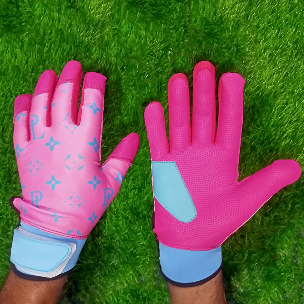 Custom Baseball Gloves Football American Leather Cricket Softball Professional Receiver For Bating Kip Batting Gloves