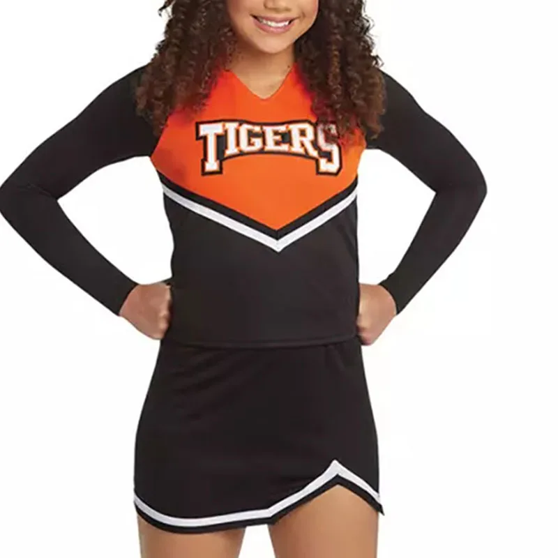 Sublimated Cheerleader Costume Cheer Girls Uniform Fashion Style Cheer Costumes Cheerleading Uniforms