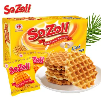 NEW ARRIVAL SUPER GOOD WAFFLE SOZOLL EGG & MILK COOKIES 300G FROM HAIHA CONFECTIONERY - VIETNAM