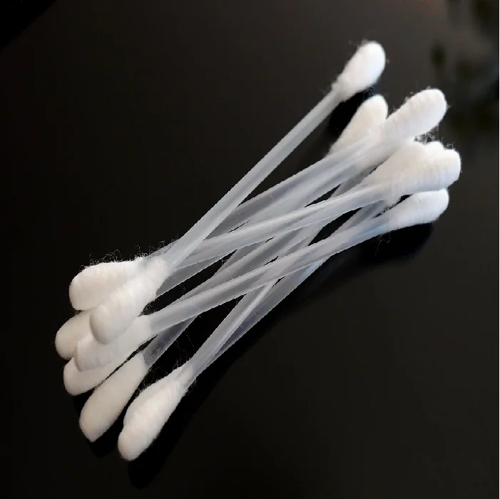 Highly Disposable Viscous Sterile Swab with Cotton Fabric Medium Size Plastic Swab for Sampling and Testing