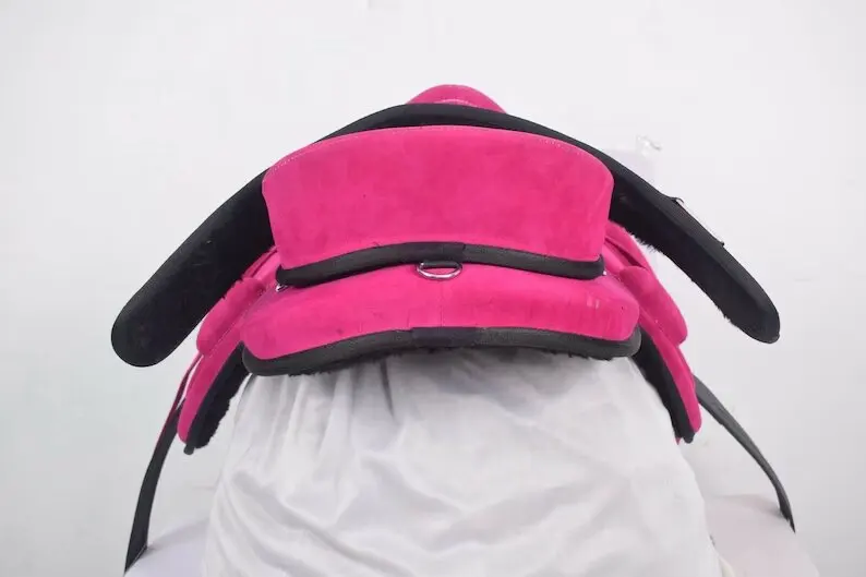 High Quality Pink Treeless Freemax English Premium Leather Western Barrel Racing Horse Saddle from Indian Exporter