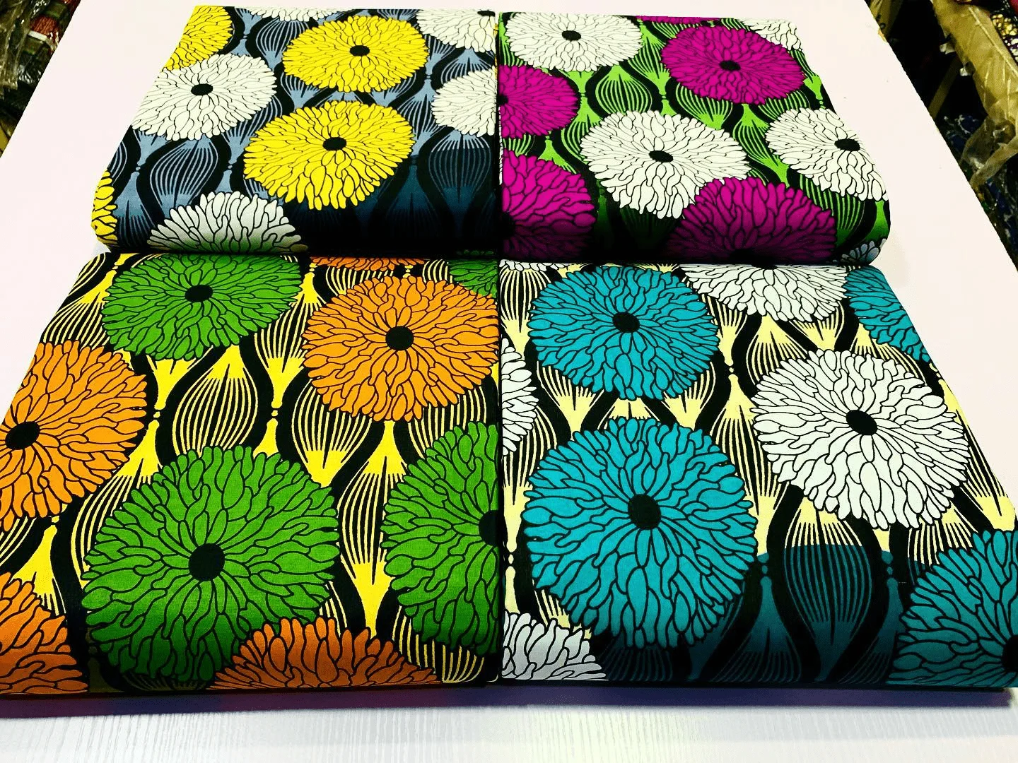 plain fabric cotton real wax imitate wax wholesale for market African wax fabrics cotton fabric imitate common design two colors